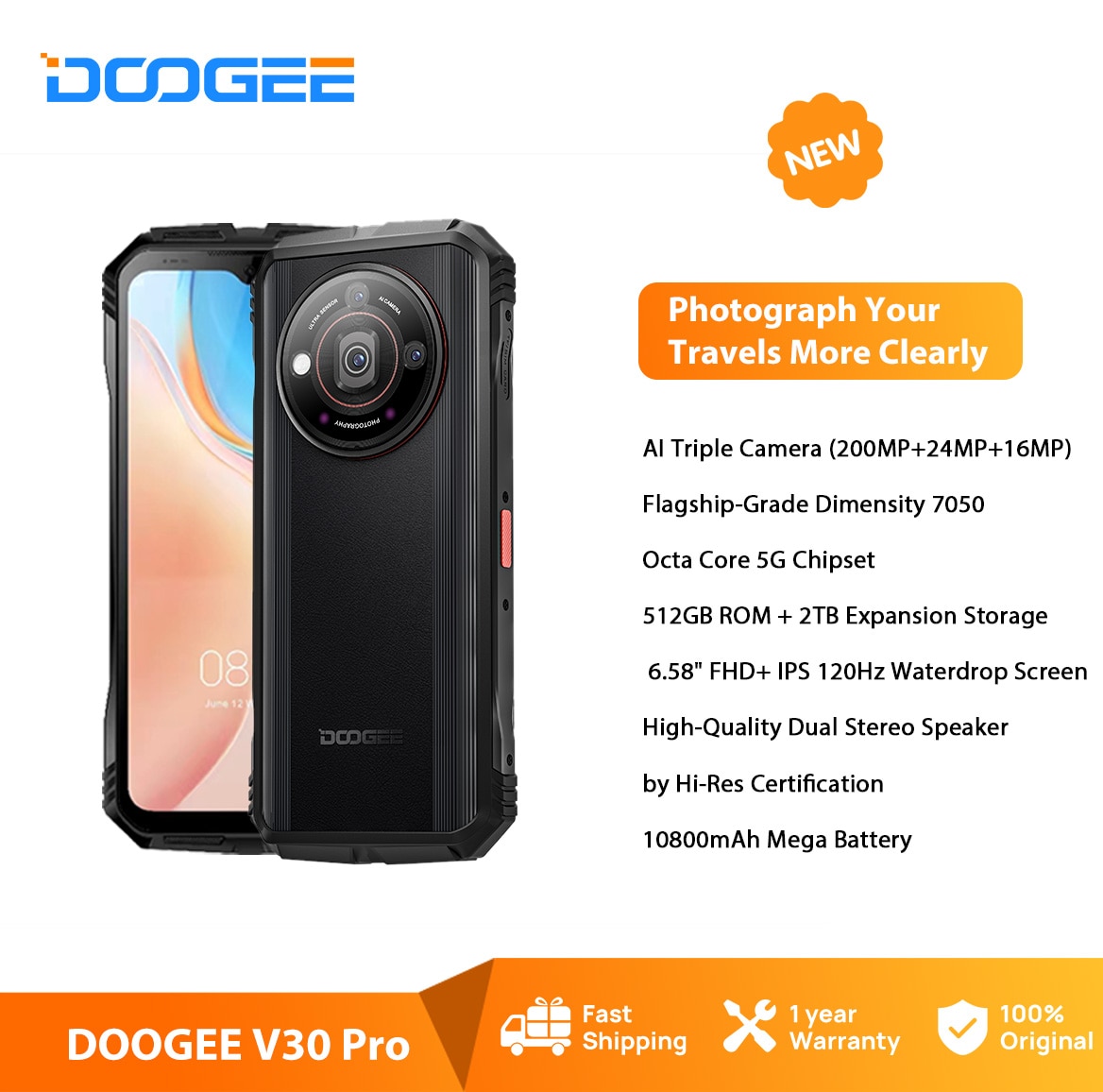 DOOGEE V30 Pro Rugged Phone