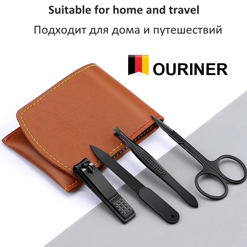 Transforma tu cuidado personal con este Juego de Manicura y Pedicura de Acero Inoxidable: Ideal para viajes y uso diario, manteniendo tus uñas impecables sin esfuerzo