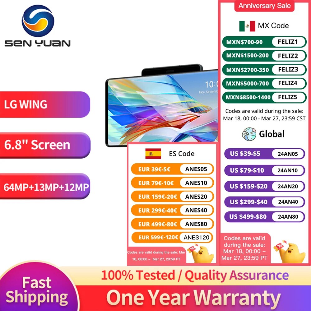 LG WING LMF100N LMF100VM 5G