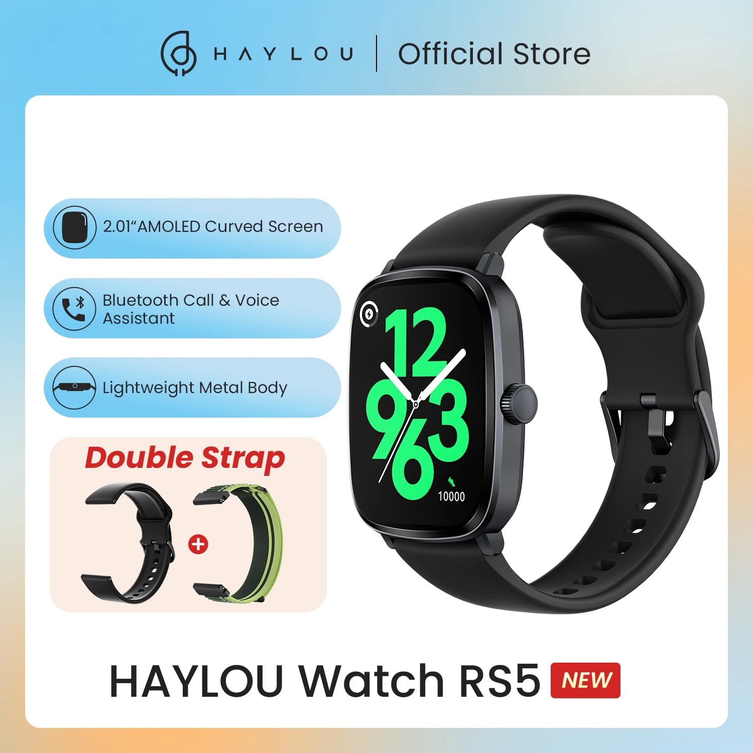 HAYLOU Watch RS5 Smartwatch 2.01''