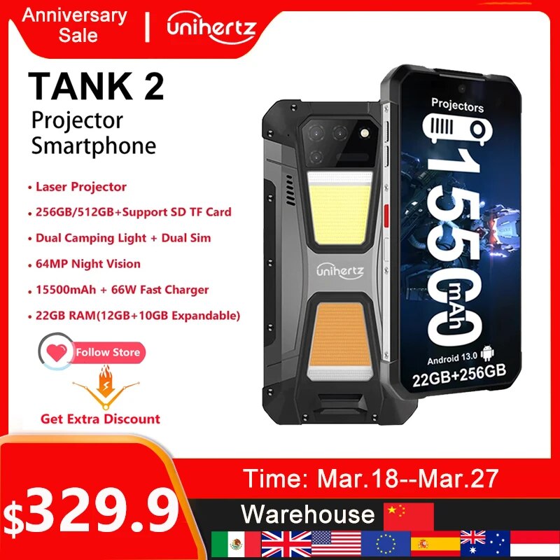 Unihertz 8849 tank 2 projector