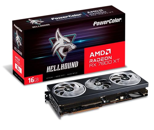 PowerColor Hellhound RX 7800 XT: Potencia y Estilo