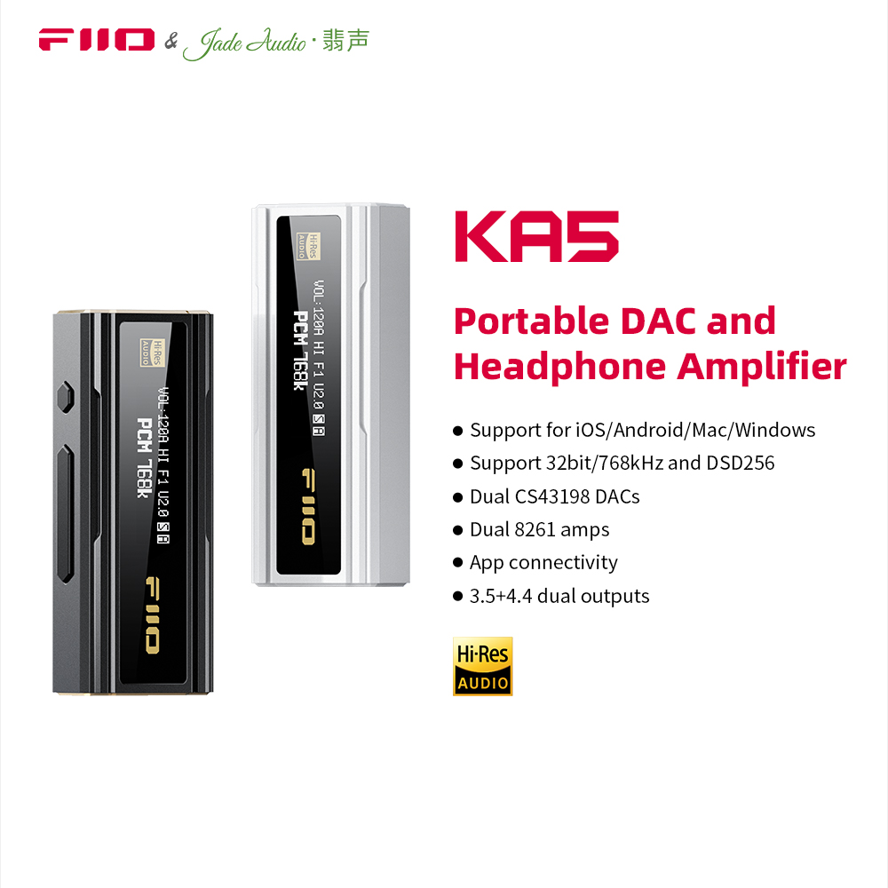 FiiO JadeAudio KA5: Amplificador de Auriculares Premium