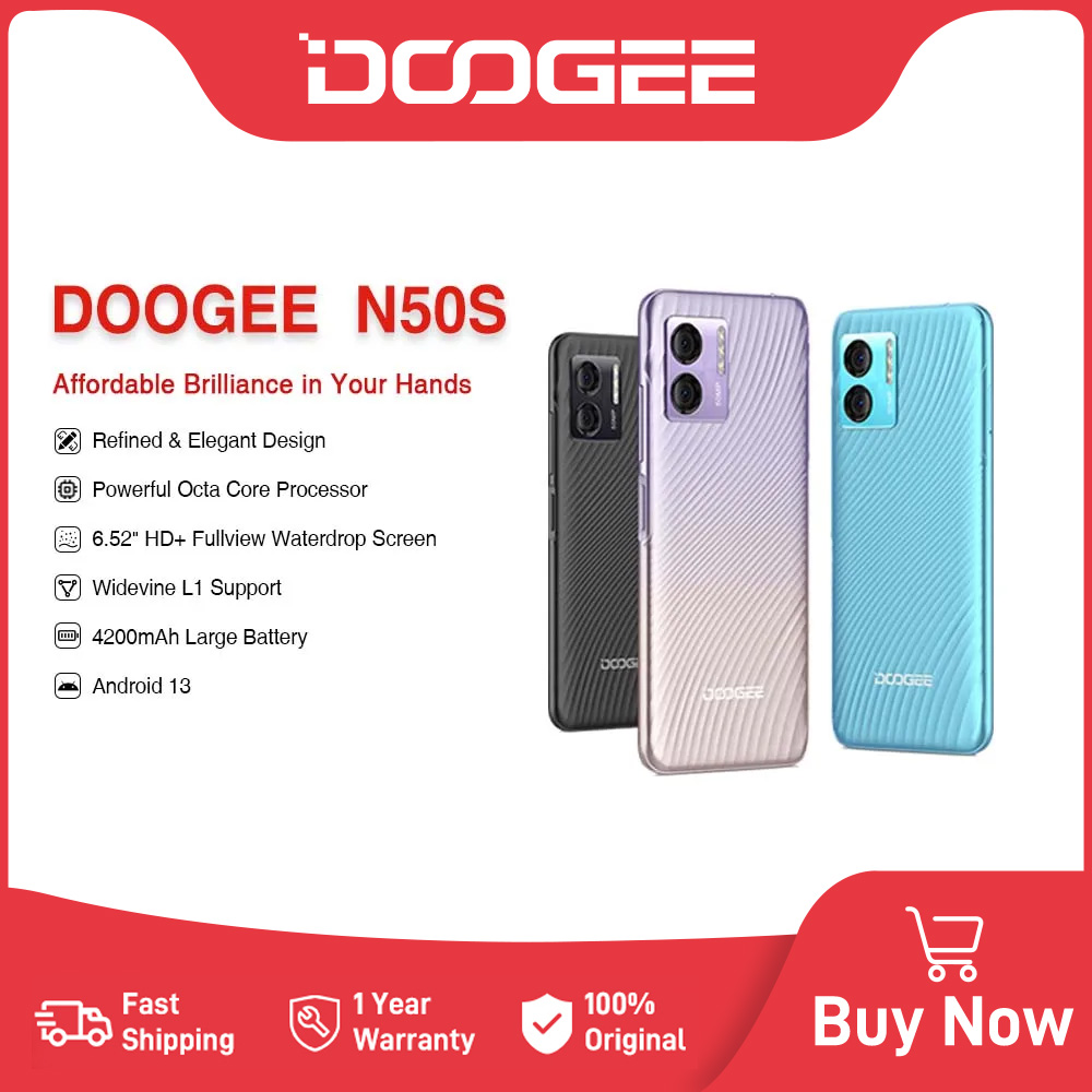 DOOGEE N50S Smartphone 6.52" 9GB