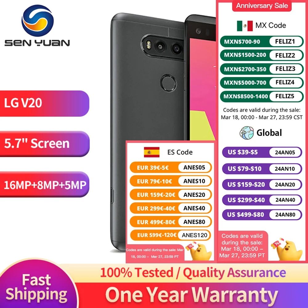 Original LG V20 Cell Phone