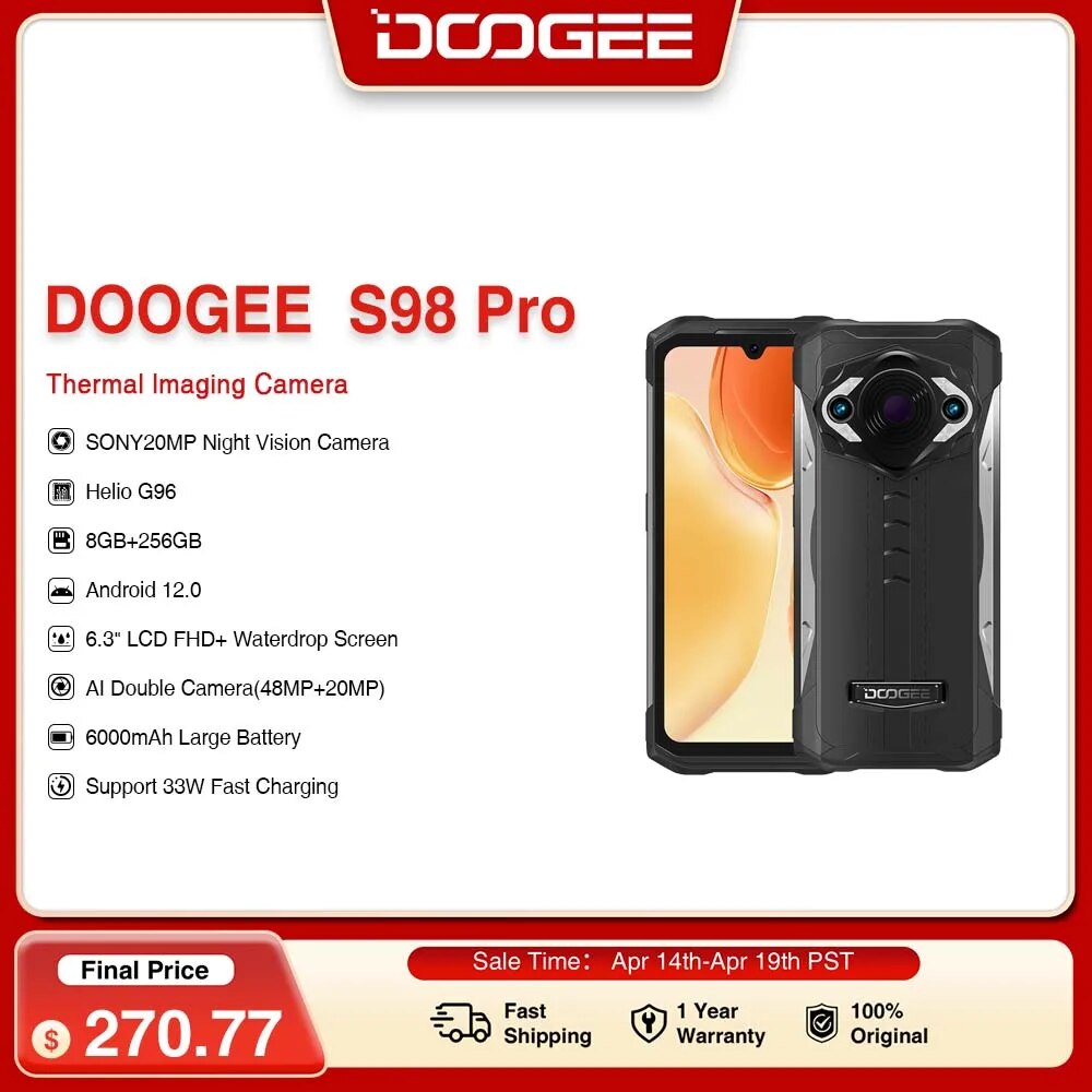 DOOGEE S98 Pro 6.3" FHD