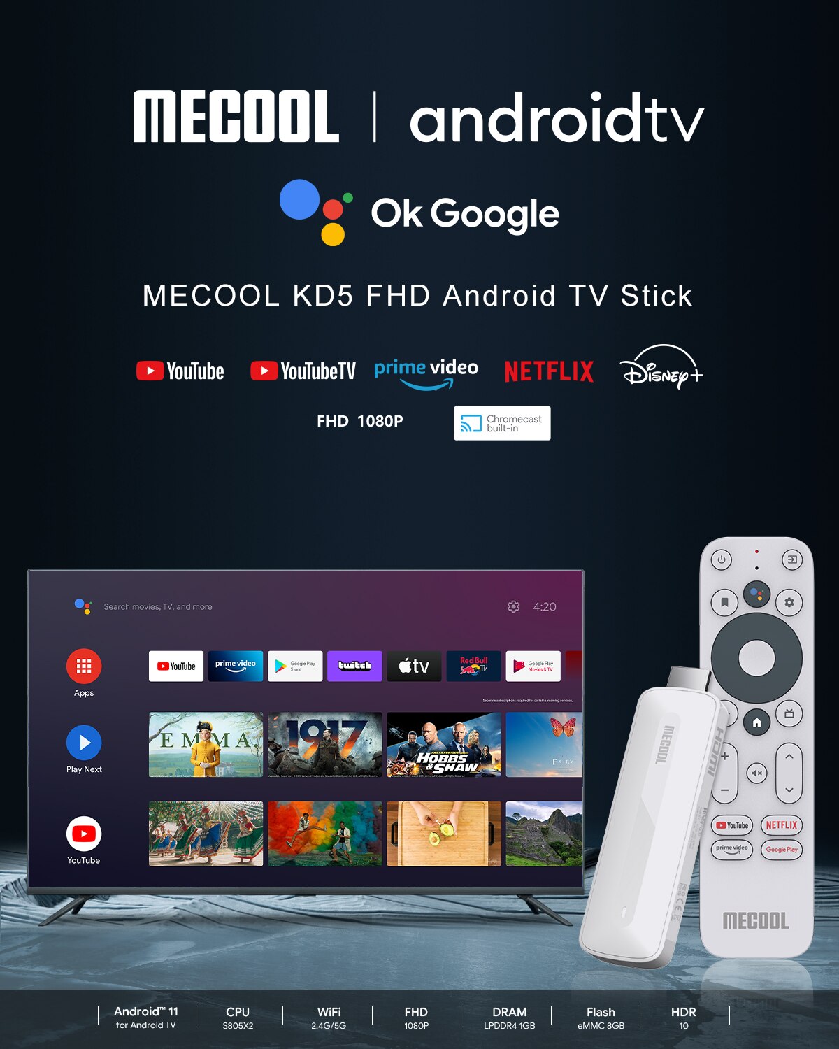 Mecool KD5 Android 11 TV