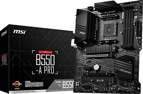 Potencia tu setup gaming con la PLACA BASE MSI B550-A PRO: Compatibilidad con RYZEN 5000 y PCIe 4.0 para máximo rendimiento - La elección profesional en componentes PC