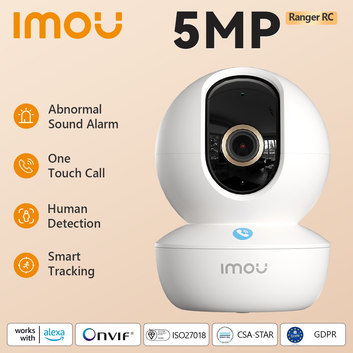 Vigila tu hogar con claridad y facilidad: la IMOU RANGER RC con 5MP y llamada instantánea te brinda seguridad avanzada en una oferta exclusiva para familias y dueños de negocios.