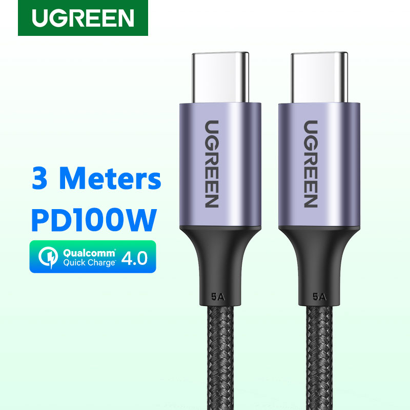 Olvídate de las esperas eternas: carga tus dispositivos al instante con el cable UGREEN 100W PD de 3 metros, diseñado para quienes exigen velocidad sin límites.