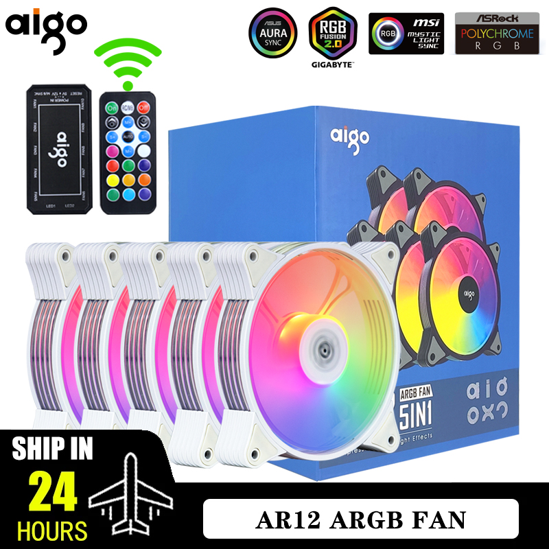 Refrigeración y estilo se unen en tu PC: el AIGO AR12 WHITE con RGB ajustable y silencio garantizado llega para gamers y creadores con un 50% de descuento