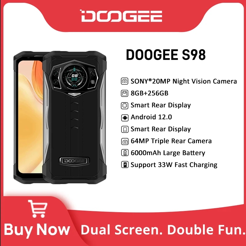 DOOGEE S98 Rugged Phone 6.3"LCD