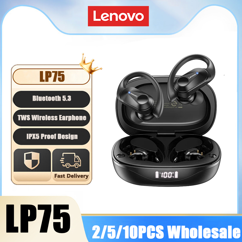 Lenovo LP75 TWS: Auriculares Inalámbricos Impermeables en Oferta