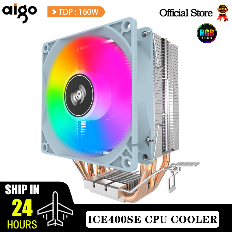 Enfría tu PC como nunca con el AIGO ICE400SE: Rendimiento extremo y silencio absoluto en un solo ventilador - Compatible con INTEL y AMD - La solución definitiva para gamers y creadores.