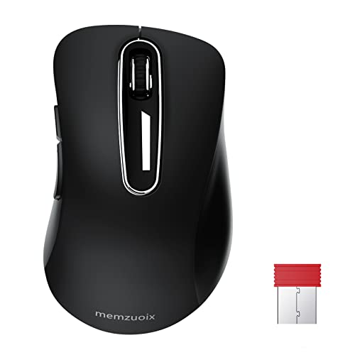 Optimiza tu productividad con el RATÓN INALÁMBRICO MEMZUOIX de 1400 DPI: navegación suave y diseño ergonómico para trabajo remoto y gaming casual
