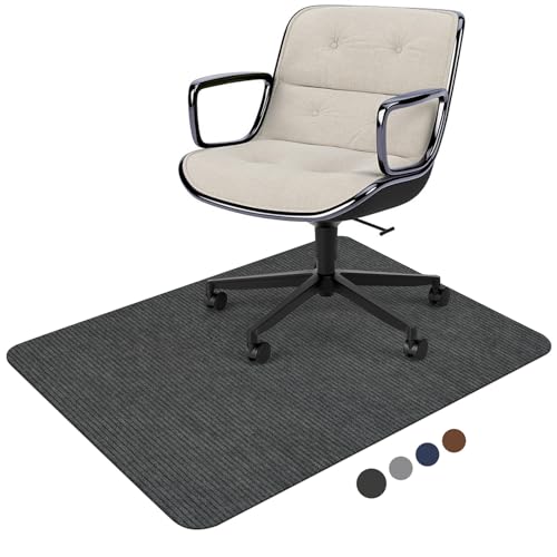 Protege tus pisos y mejora tu comodidad mientras trabajas: el tapete PLACOOT para silla de oficina con superficie de pana y base antideslizante garantiza movilidad sin rayones y una experiencia ergonómica superior.