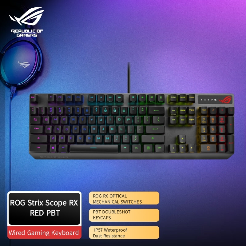 Teclado ROG Strix Scope RX: Potencia y Estilo en Cada Tecla