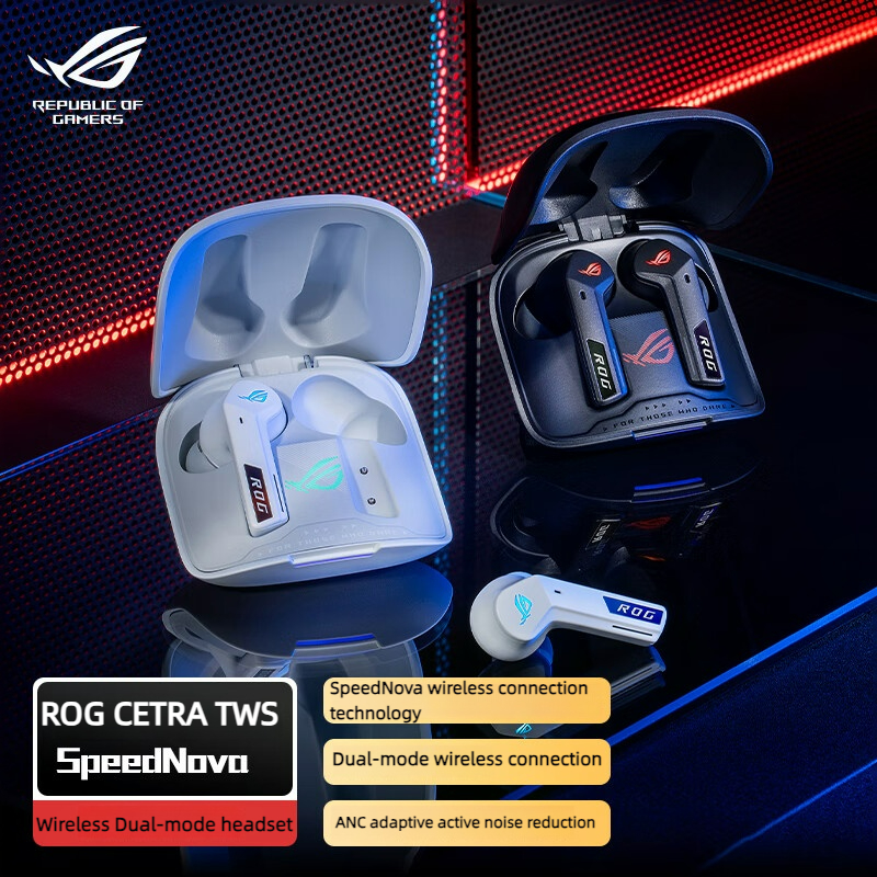 Tu audio de gaming se libera del ruido: los ROG CETRA TWS SPEEDNOVA ofrecen 27ms de latencia ultra baja y cancelación activa de ruido en una oferta exclusiva para jugadores exigentes.