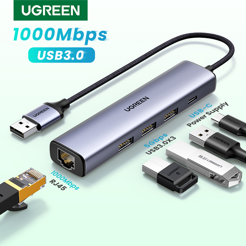 UGREEN USB Ethernet Adapter 1000/100Mbps