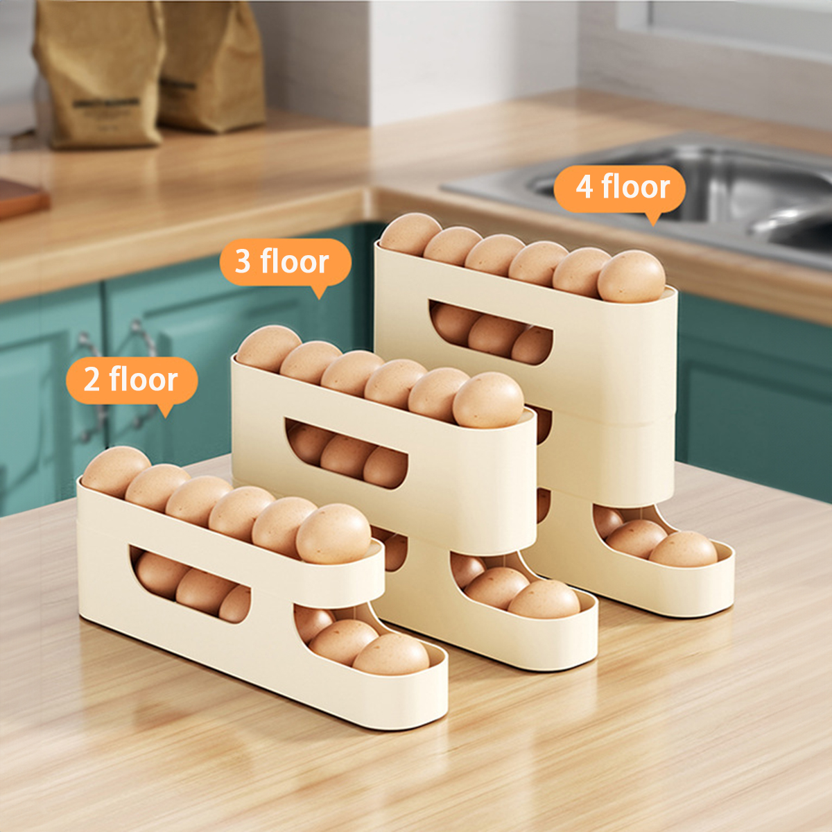 Soporte para Huevos Rolling Egg: Organiza tu Refrigerador