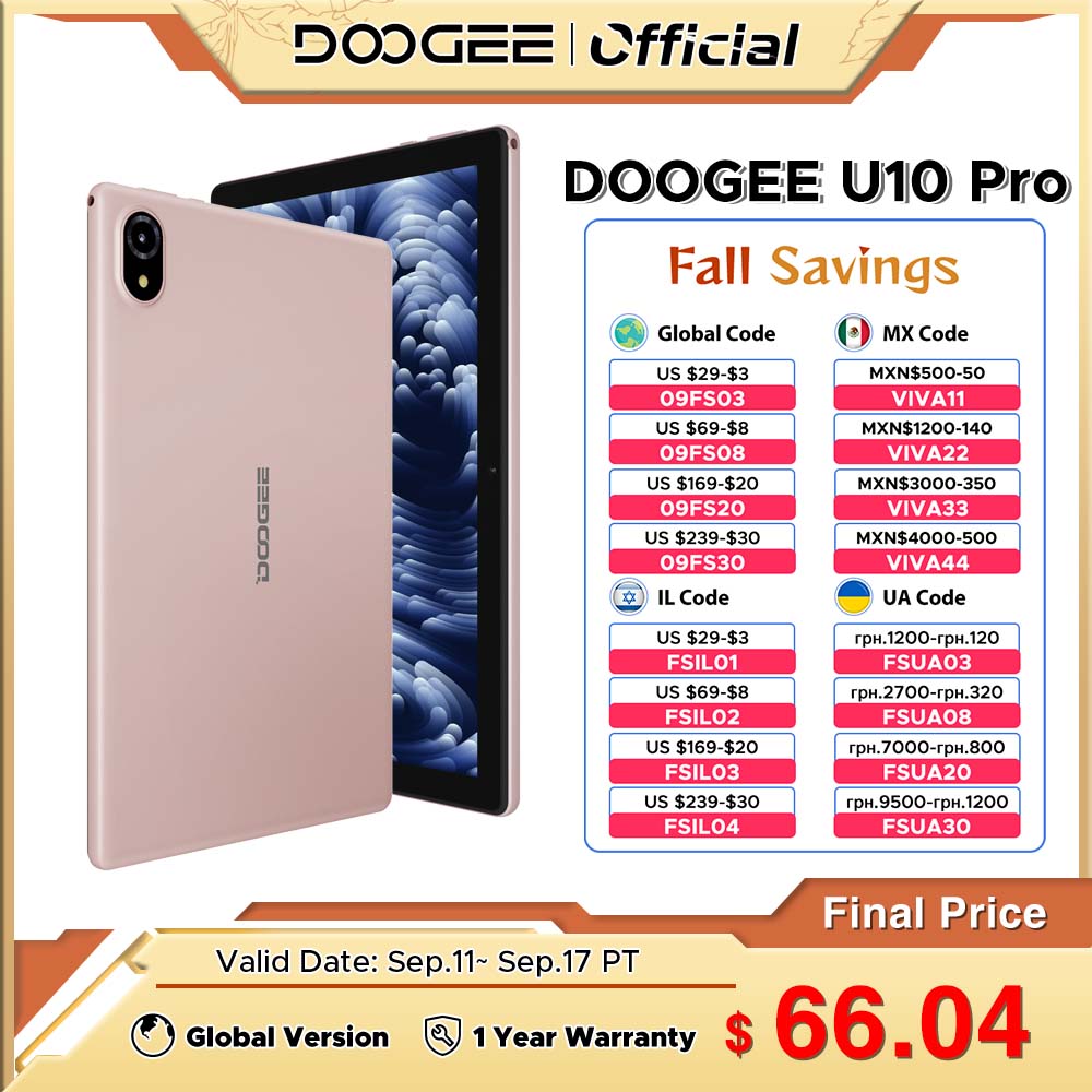 Global Version DOOGEE U10 Pro