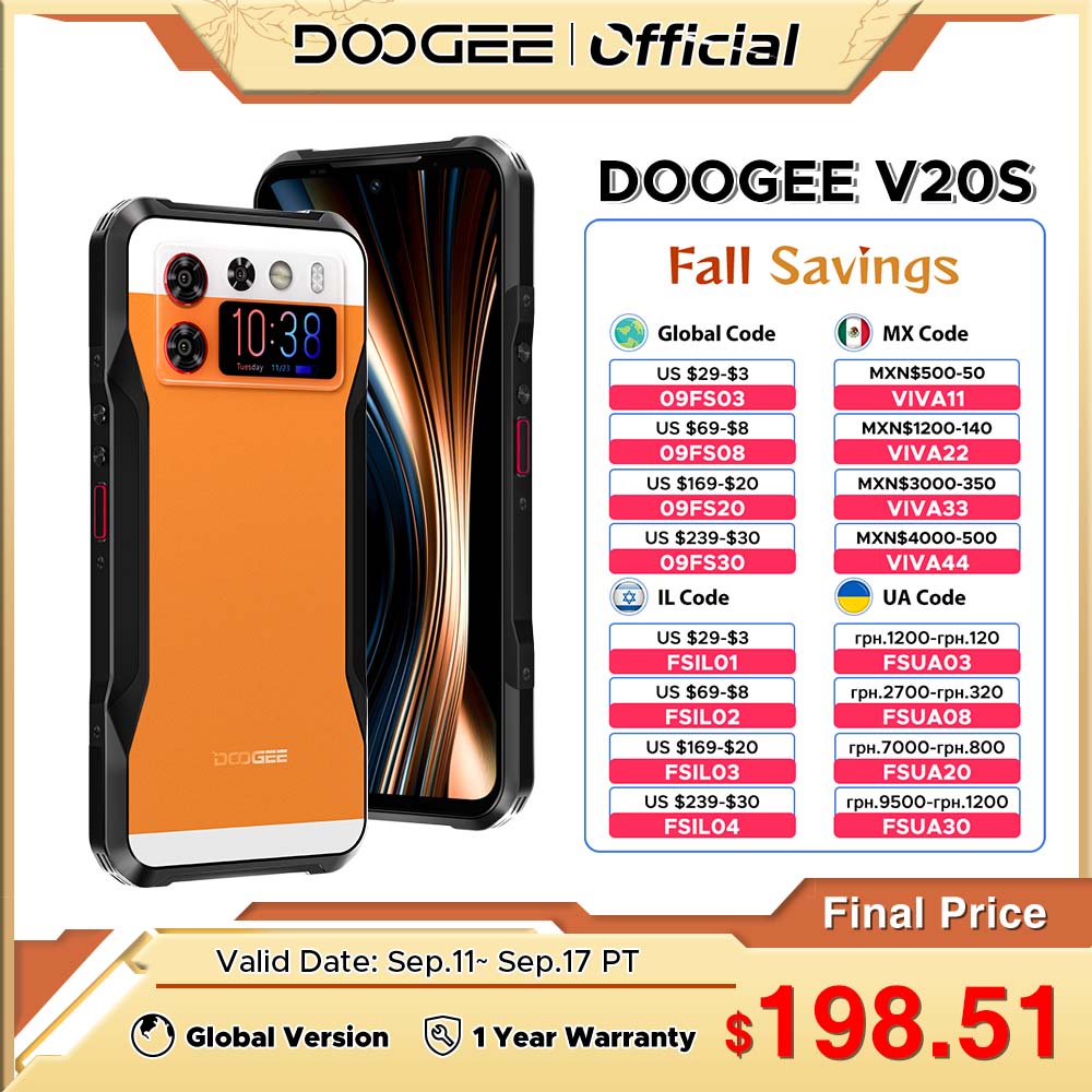 DOOGEE V20S Rugged Phone Dimensity