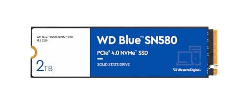 Tus archivos y juegos cargarán al instante con la velocidad de 4,150 MB/s del WD SN580 NVMe, un SSD de 2TB Gen4 que combina rendimiento brutal y almacenamiento generoso para gamers y profesionales creativos en una oferta imperdible