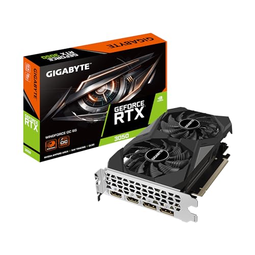 GIGABYTE GeForce RTX 3050 WINDFORCE OC 6G en oferta