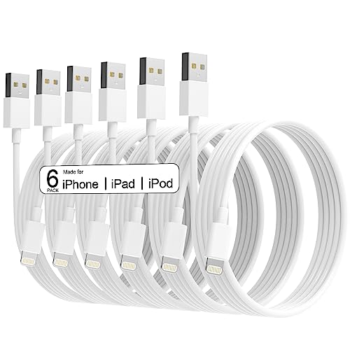 Nunca más te quedes sin batería: el paquete de 6 CABLES APPLE MFi CERTIFIED te da carga rápida en cualquier lugar con su versatilidad de longitudes, ahora en oferta limitada para usuarios iPhone.