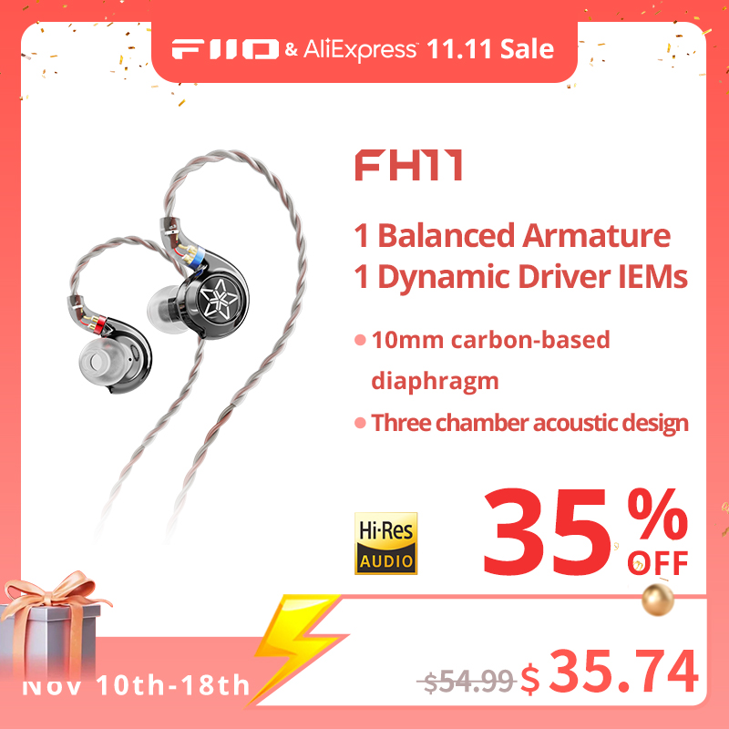 FiiO FH11 HiFi 1DD+1BA Hybrid