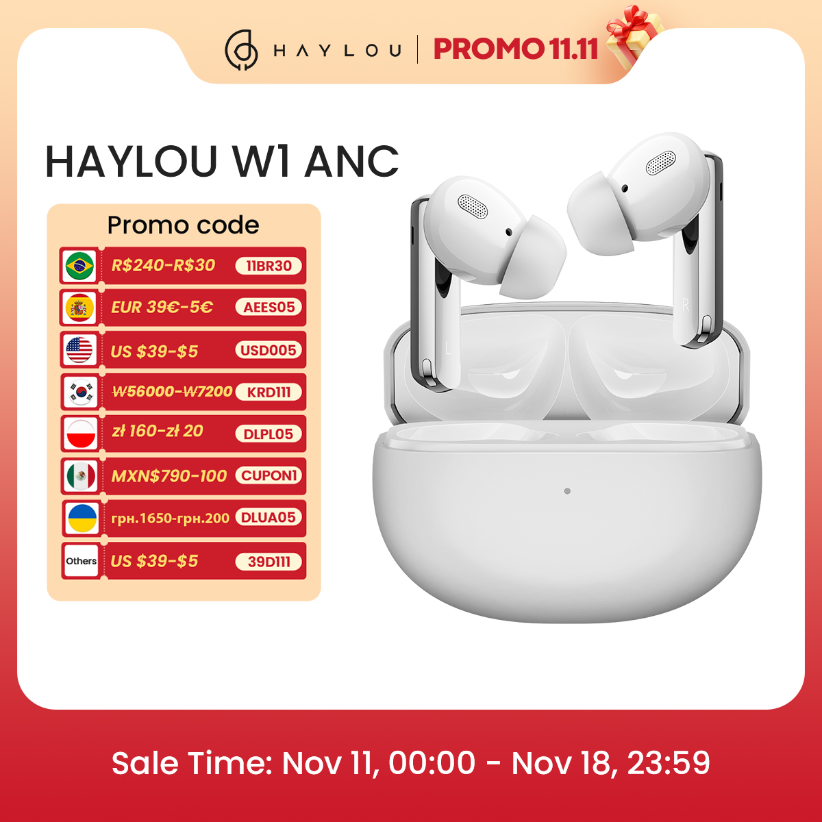 HAYLOU W1 ANC True Wireless