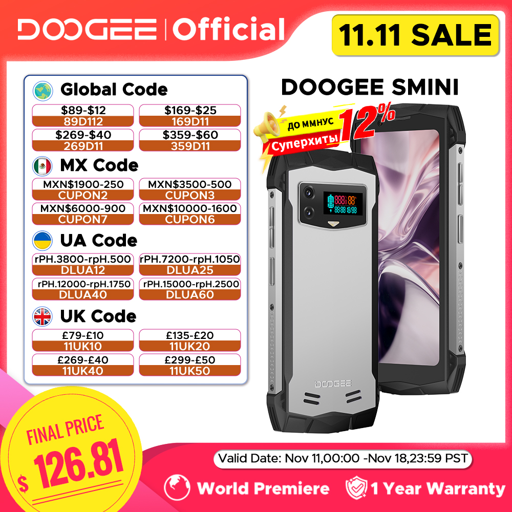 Global Version DOOGEE Smini Rugged
