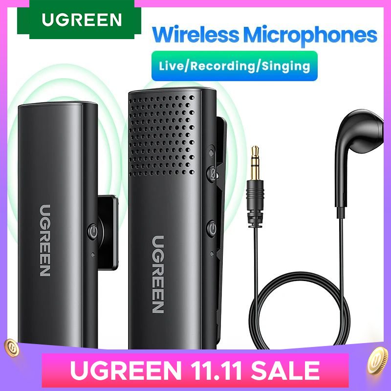 UGREEN Wireless Microphone Lavalier Omni