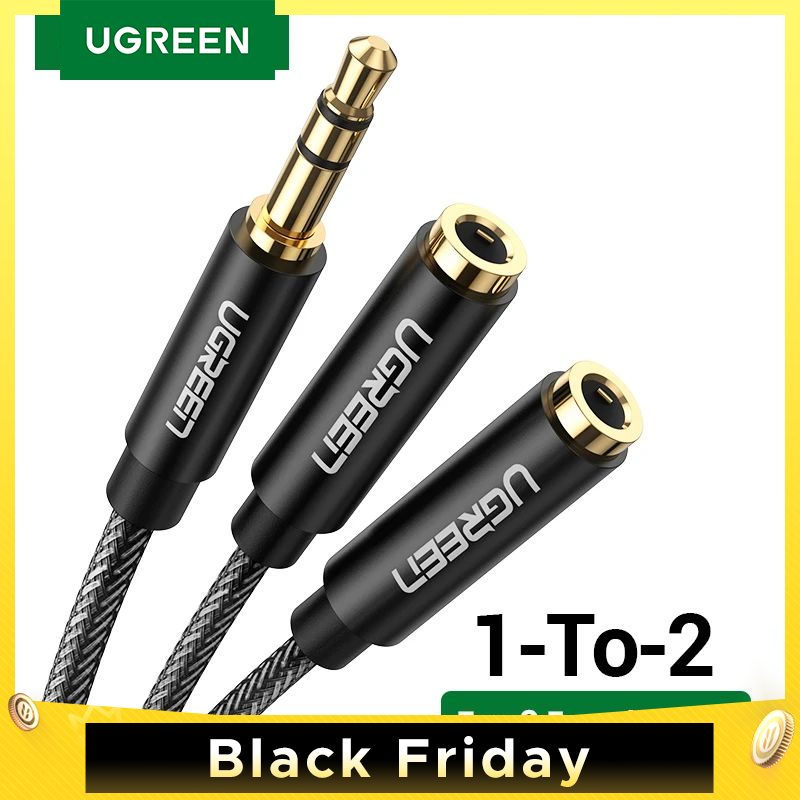 UGREEN Cable Divisor de Auriculares 3.5mm: ¡Escucha en Compañía!