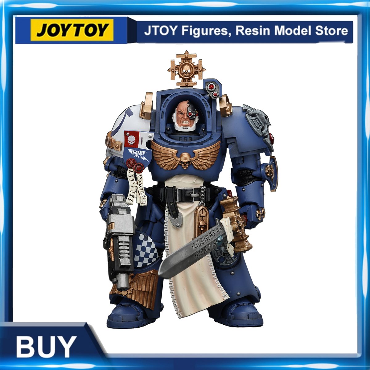 JOYTOY Warhammer 40K: Capitán Ultramarines en Oferta