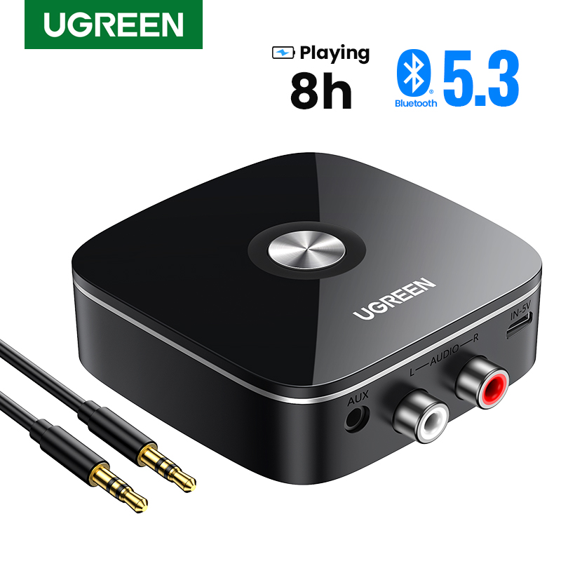Convierte tu viejo equipo de sonido en un centro de entretenimiento moderno: UGREEN AUX RCA Bluetooth Receiver Adapter te permite transmitir música desde cualquier dispositivo con calidad HiFi, ideal para sistemas estéreo antiguos.
