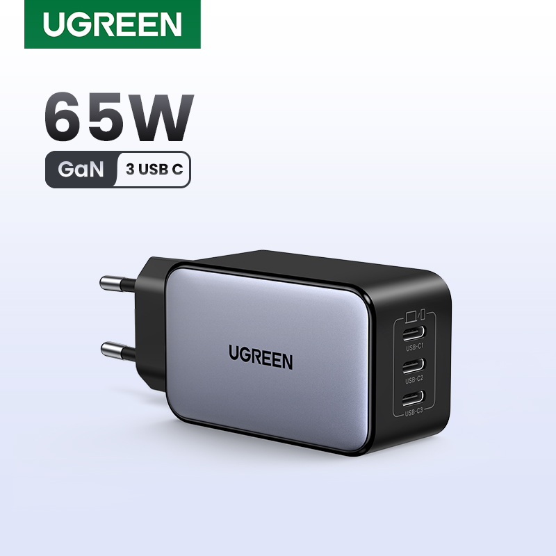 Análisis del cargador UGREEN 65W GaN: potencia compacta para varios dispositivos