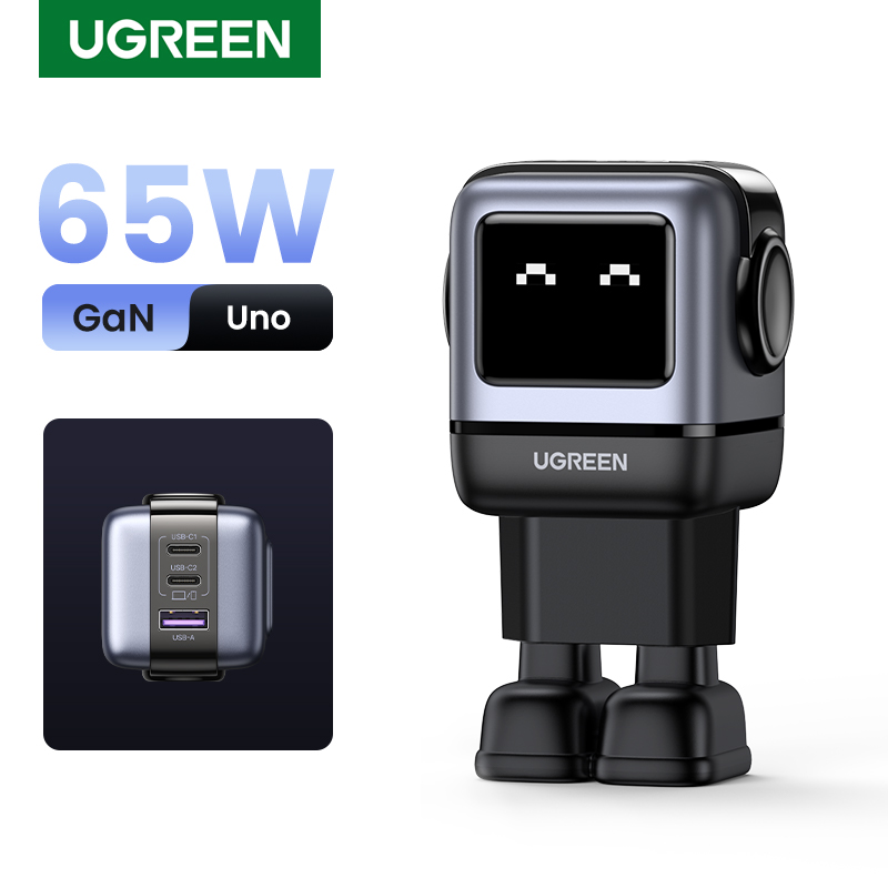 Cargador robot UGREEN: potencia y diseño en tu escritorio