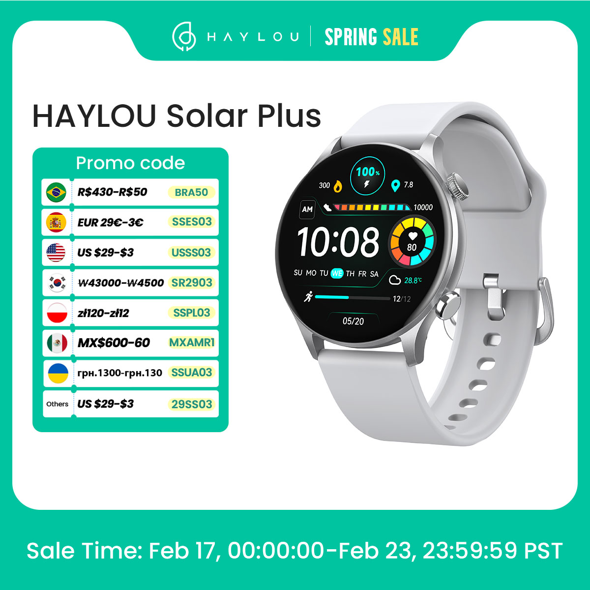 Haylou Solar Plus RT3: Reloj Inteligente en Oferta