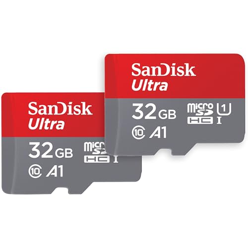 Almacena sin límites tus aventuras digitales con 64GB de espacio en un par de tarjetas, gracias a la VELOCIDAD y DURABILIDAD de las SANDISK ULTRA microSDHC: tu solución de almacenamiento portátil ya está aquí con descuento.