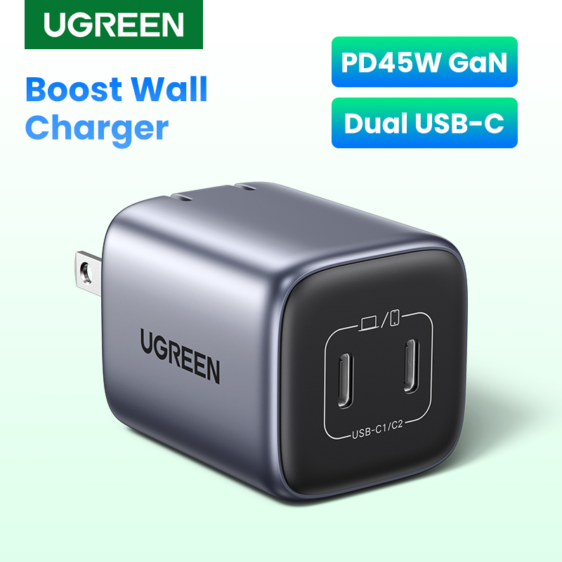 Revisión del cargador UGREEN GaN 45W: Compacto y veloz