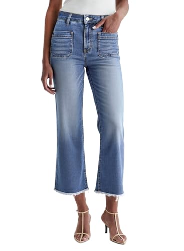 Renueva tu estilo con estos jeans de alta costura: Los DOKOTOO de cintura alta y dobladillo raw ofrecen comodidad y tendencia para tu día a día – ¡Versatilidad garantizada!