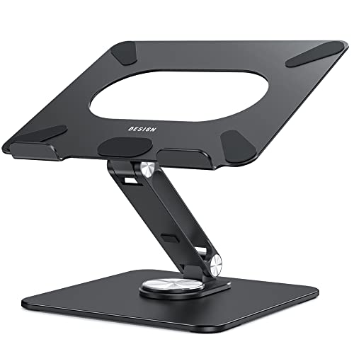 Transforma tu espacio de trabajo con ergonomía inteligente: El SOPORTE BESIGN LSX7 gira 360° y se adapta a tu ritmo – compatible con APPLE, DELL y más (10-15.6") para mayor productividad