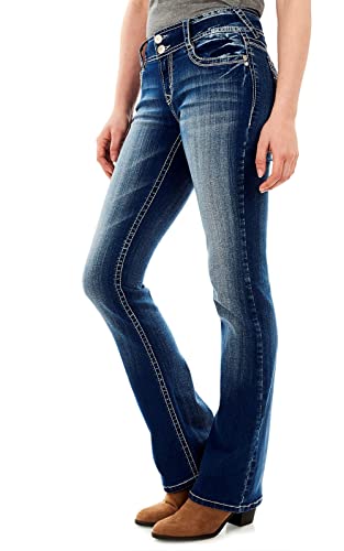 Descubre Comodidad y Estilo Sin Límites: Los Jeans JENNA LUSCIOUS CURVY Transforman Tu Look Diario con su Mezclilla Elástica y Corte Para Botas que Ajusta Perfecto en Tallas Desde Pequeñas Hasta Extragrandes, Elevando tu Moda con Confianza Absoluta.