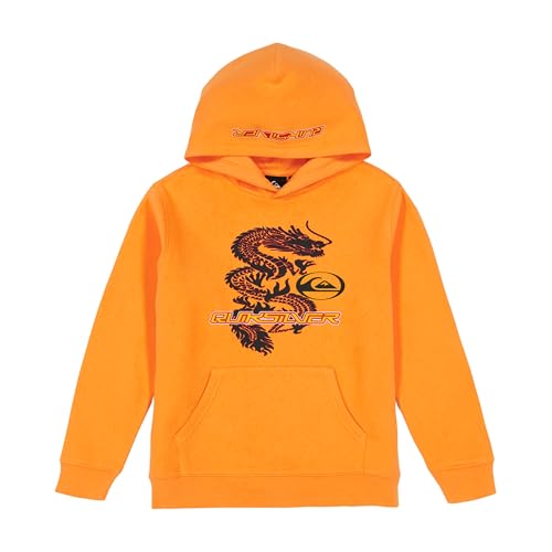 Protege a tus pequeños del frío con estilo: La SUDADERA CON CAPUCHA QUIKSILVER ORANGE DRAGON combina comodidad y durabilidad en un diseño vibrante para aventuras sin límites