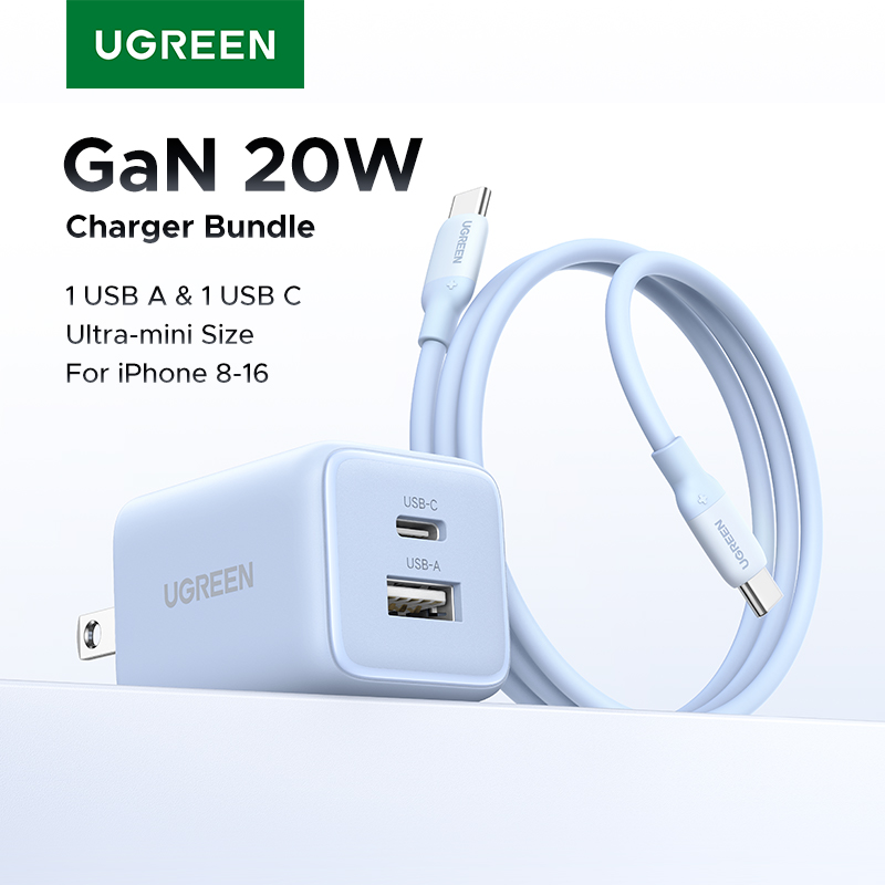 UGREEN 20W GaN: Cargador Compacto y Potente