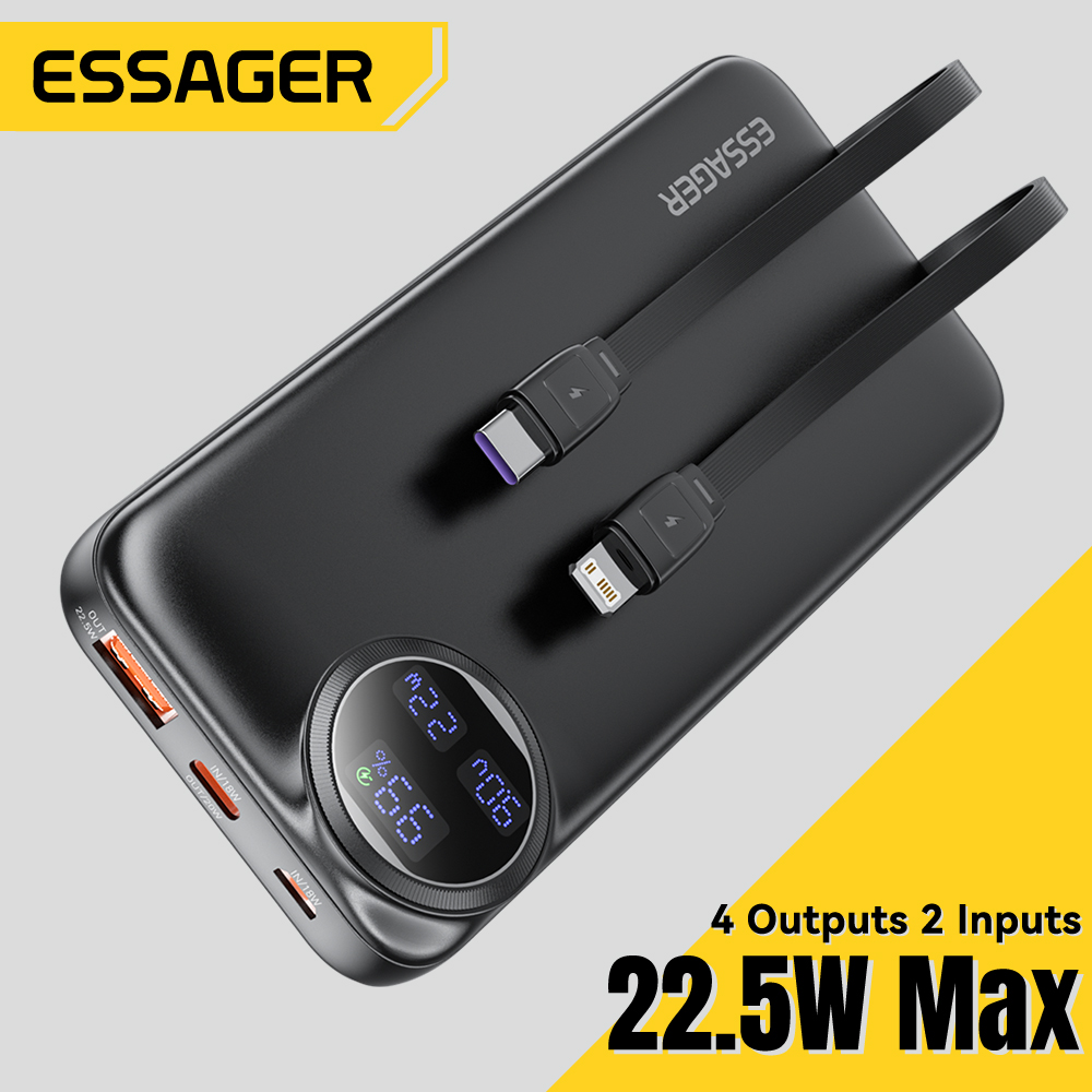 Essager Power Bank 22.5W: Potencia y Comodidad