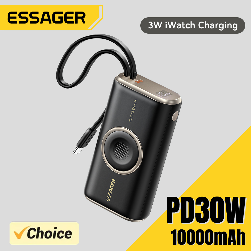 Essager Power Bank 30W: Carga Rápida y Portátil