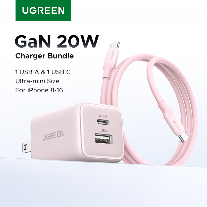 UGREEN 20W Mini GaN: Cargador Compacto y Potente