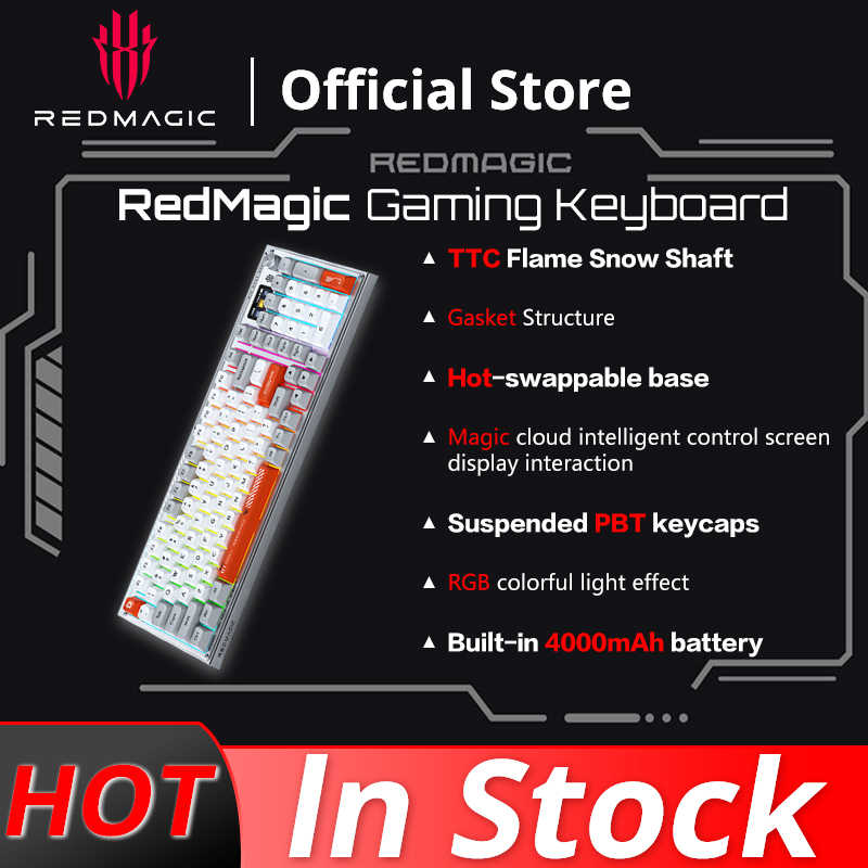 Teclado Mecánico Redmagic 3-Modos: ¡La Opción Perfecta para Jugadores!